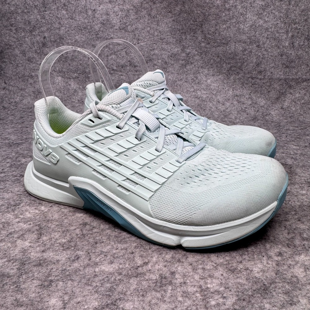 Inov8 F-Lite Shoes Womens Size 9.5 Training Light Blue Gym CrossFit Sneakers